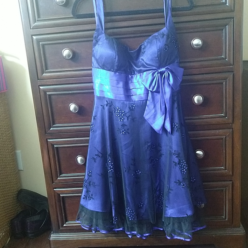 Juniors Jump 11/12 Royal Blue Halter dress